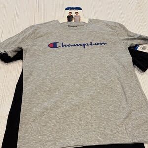 NWT. Champion Youth 2 Pack Tee. Size Large.